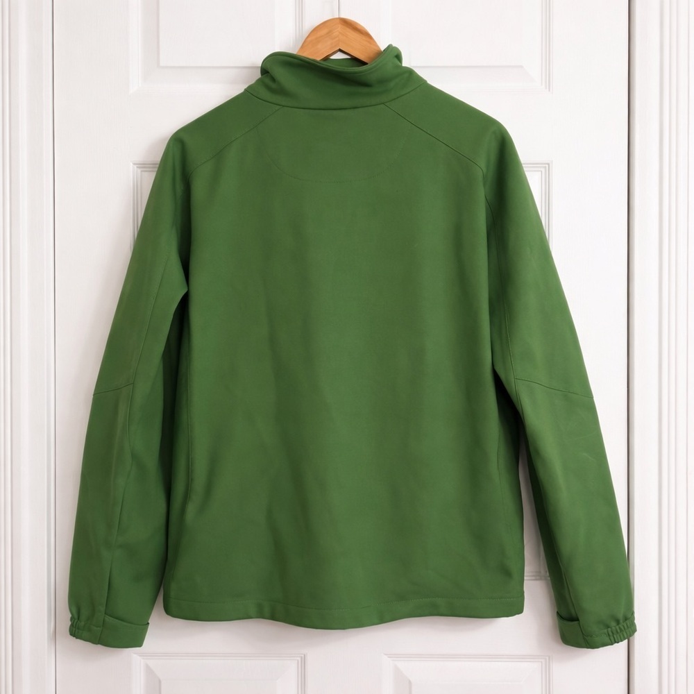 Columbia Softshell Jacket Mens XL Green Full Zip Outdoor Fleece Lined Coat - Picture 3 of 8